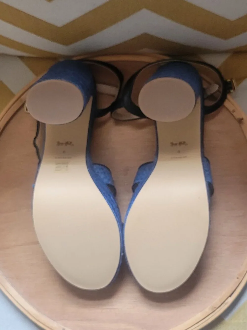 Coach Talina Sandal - Washed Chambray/Black